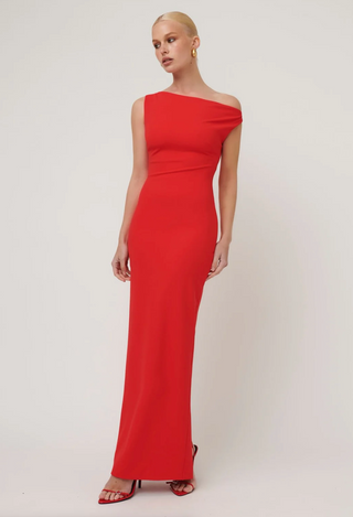 Inaya Gown - Cherry Red